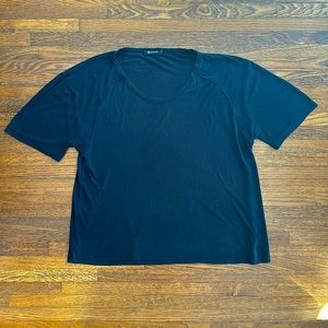 Men’s Black Alexander Wang Lightweight Tencel Short Sleeve T-Shirt
